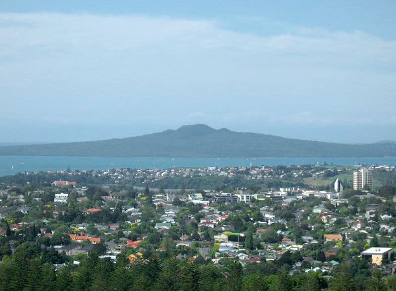 Rangitoto Island from One Tree Hill