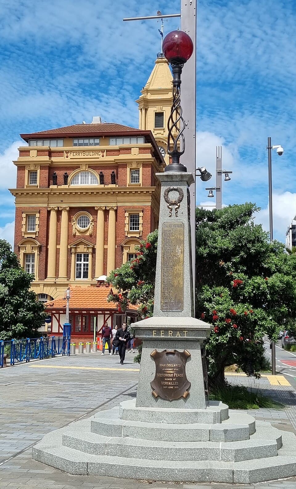 First World War Memorial Beacon, Auckland, New Zealand (renovated and relocated next to Ferry Building)
